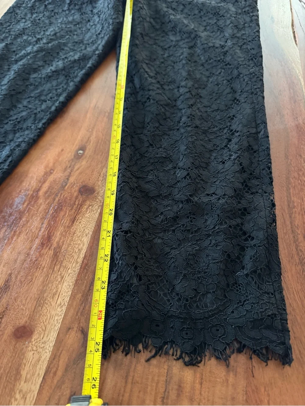 J. Crew Black Cropped Lace Ankle Pants